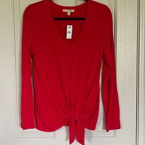 Express V Neck Front tie T Sz M